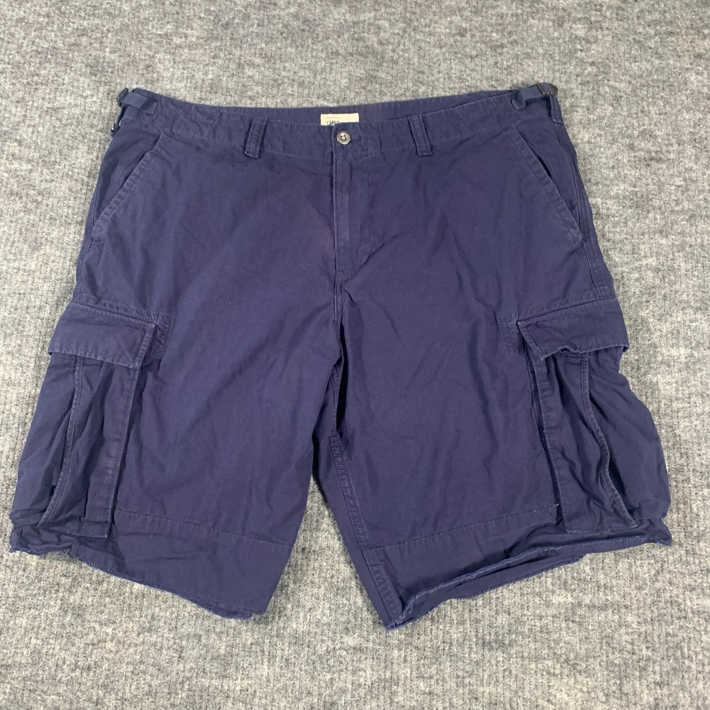Gap Cargo Shorts Mens 42 Navy Blue Ripstop Cotton Utility Tactical Y2K Cotton